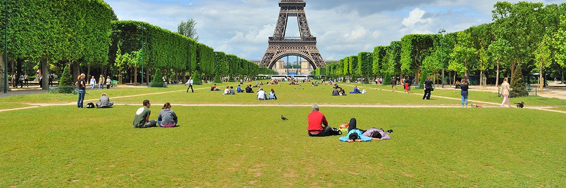 Champs de Mars - A peaceful park at the foot of the Eiffel Tower